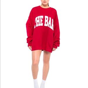 The Bar Varsity Sweatshirt Ruby
